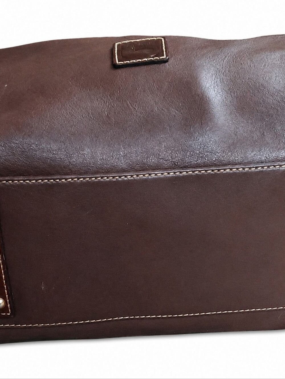 Dooney & Bourke Florentine leatherhobo tan brown leather w gold-tone hardware - Picture 4 of 9